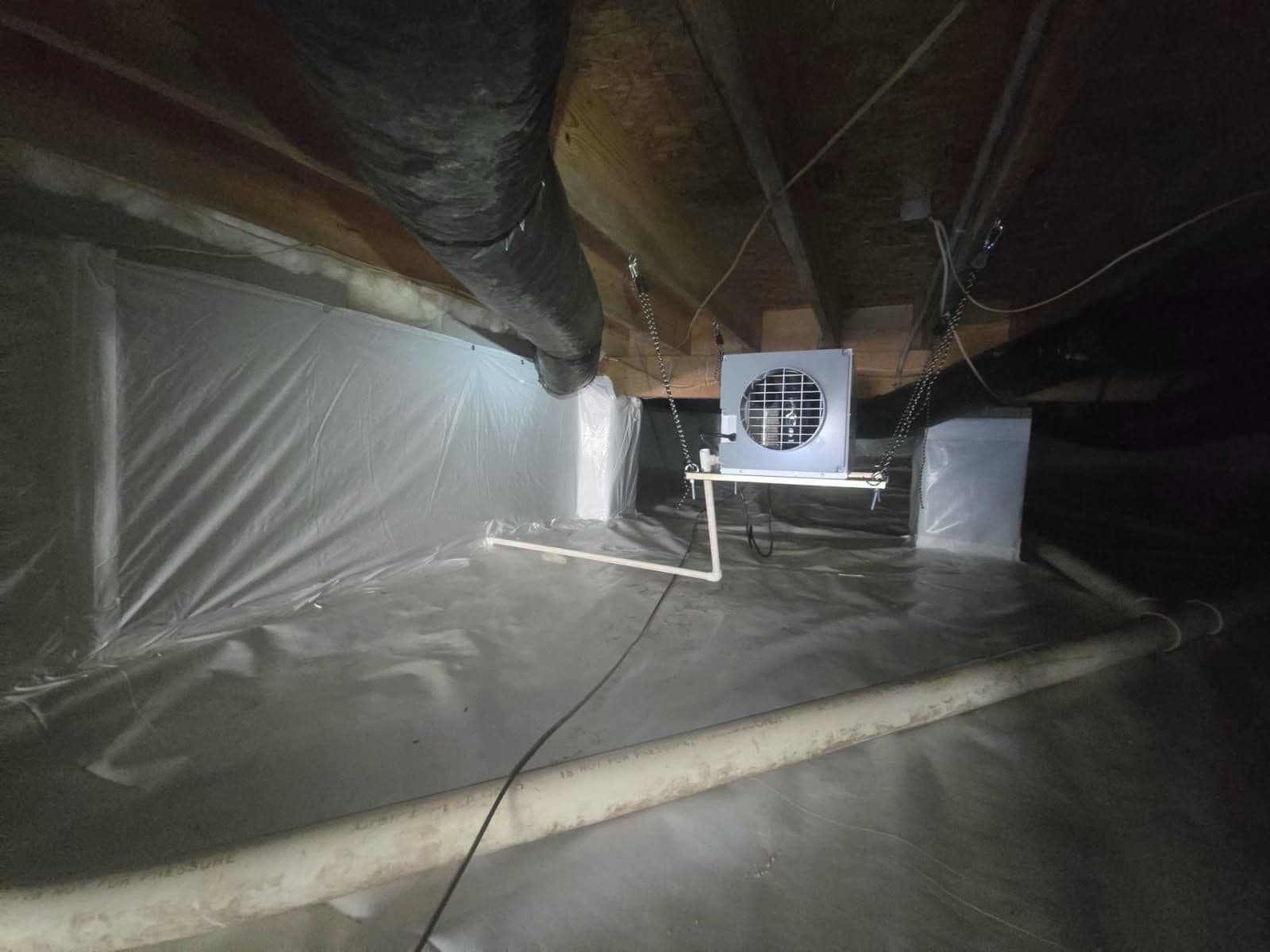 Gallery photos for Crawl Space Encapsulation Project in Hillsborough: Image #1