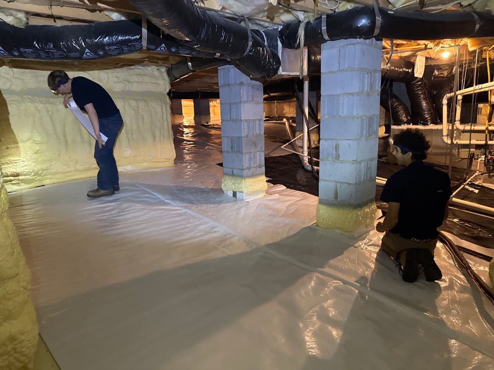 Crawlspace Vapor Barrier Replacement Success image