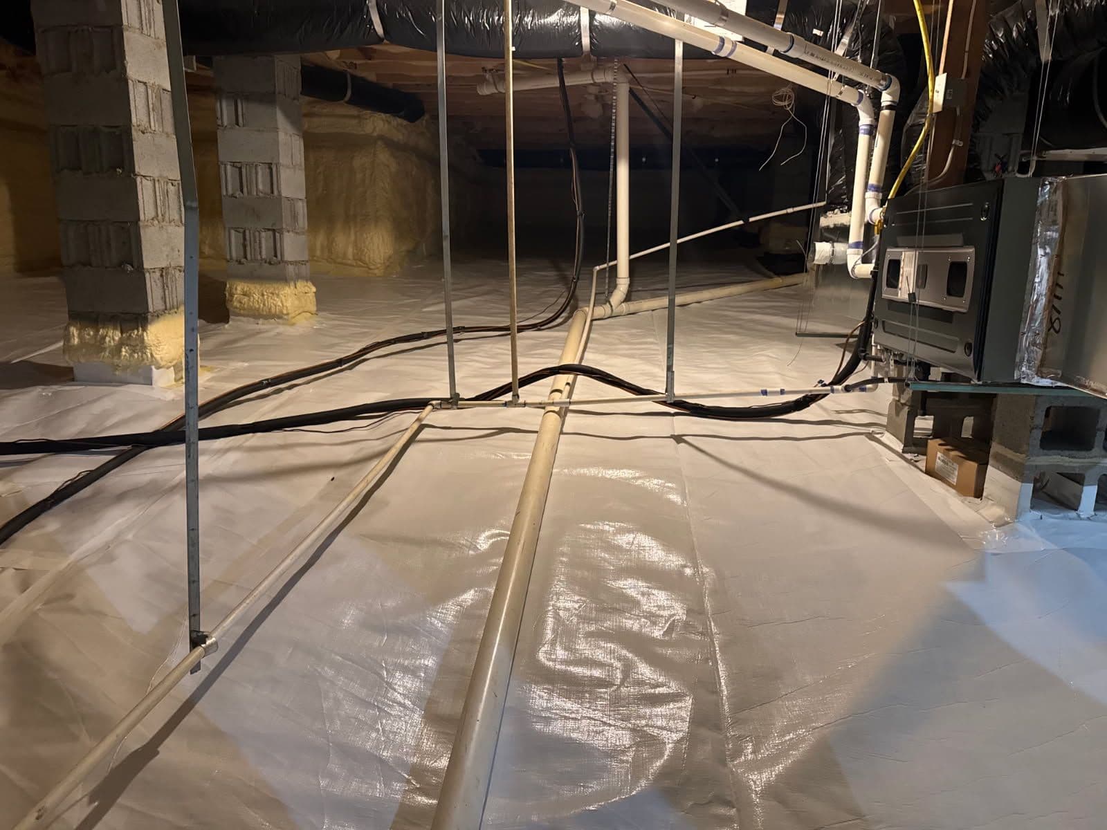 Gallery photos for Crawlspace Vapor Barrier Replacement Success: Image #2
