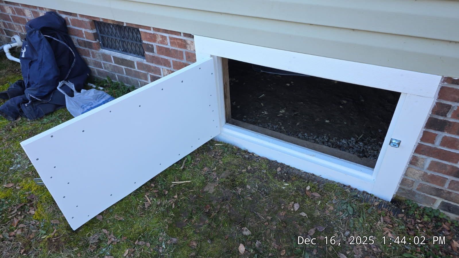 New Durable Crawlspace Door Installation image