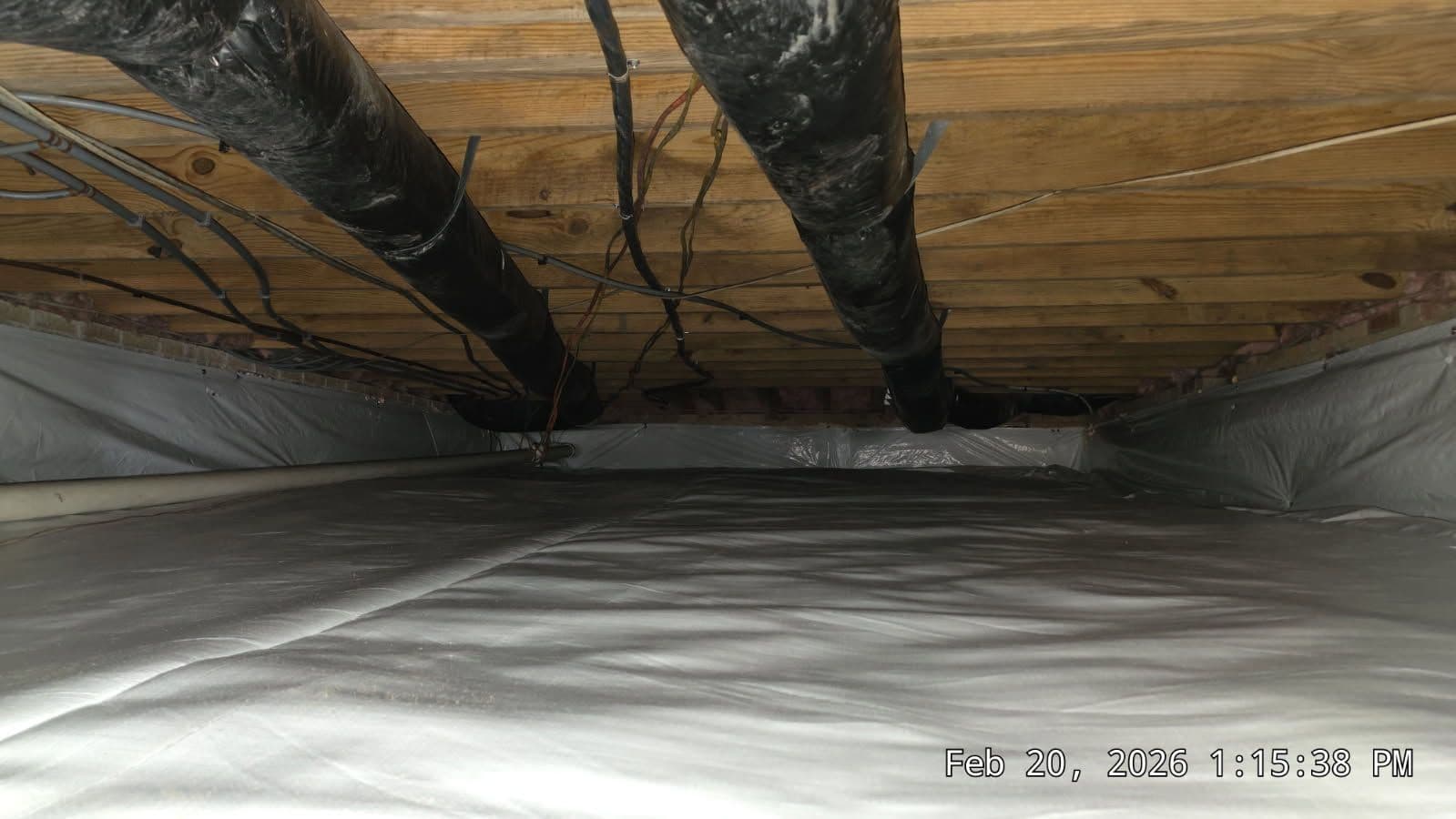 Project Crawlspace Makeover in Durham with Insul-barrier and Aprilaire Dehumidifier image