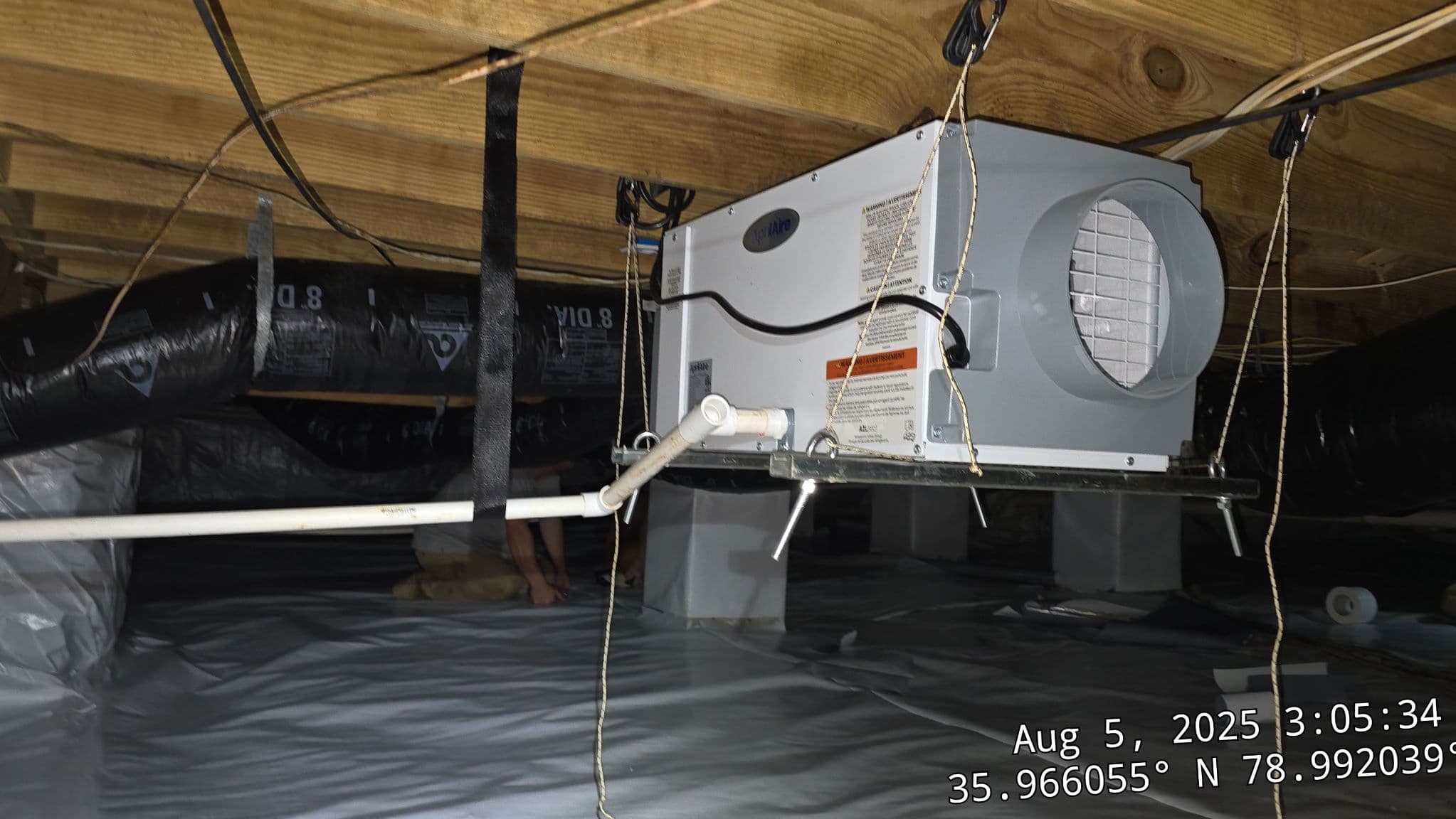 Project Crawl Space Transformation with Dehumidifier image