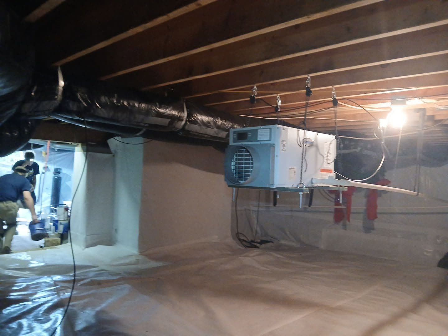 Gallery photos for Insul-Barrier Wrap and Dehumidifier Setup for a Dry Crawl Space: Image #1
