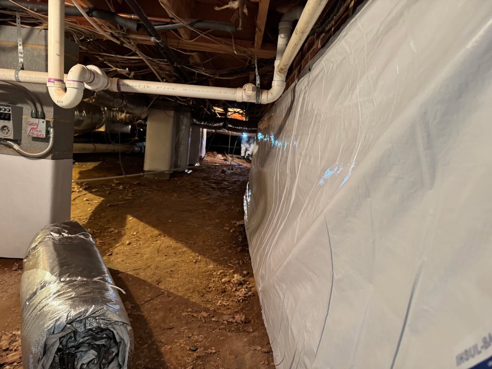 Gallery photos for Crawl Space Transformation with Insul-Barrier in Rougemont NC: Image #1