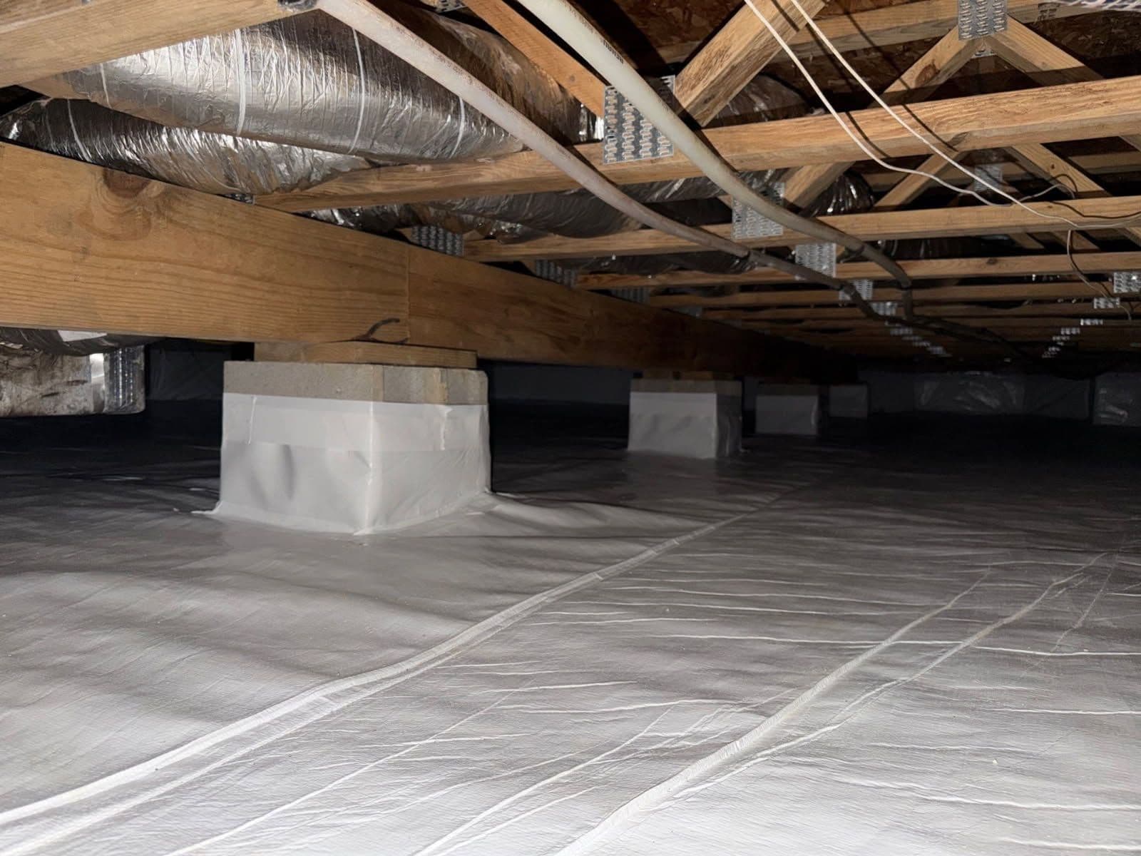 Gallery photos for Crawl Space Encapsulation in North Durham: Image #3